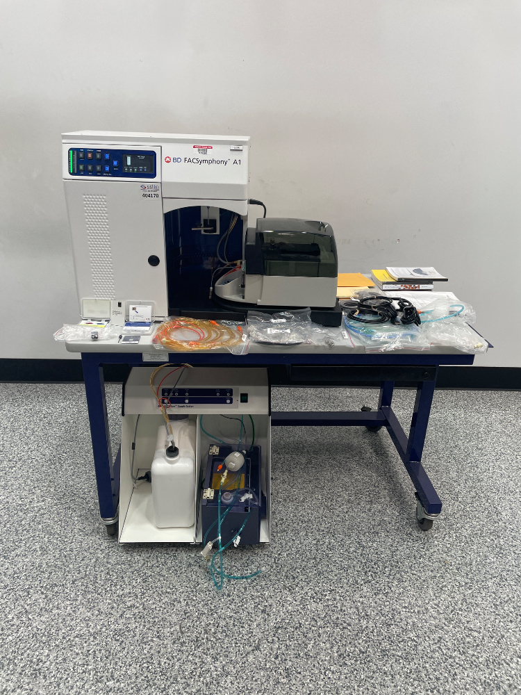 Image of BD FACSymphony A1 Flow Cytometer with HTS and 3-Laser Setup (Blue, YG, Violet)
